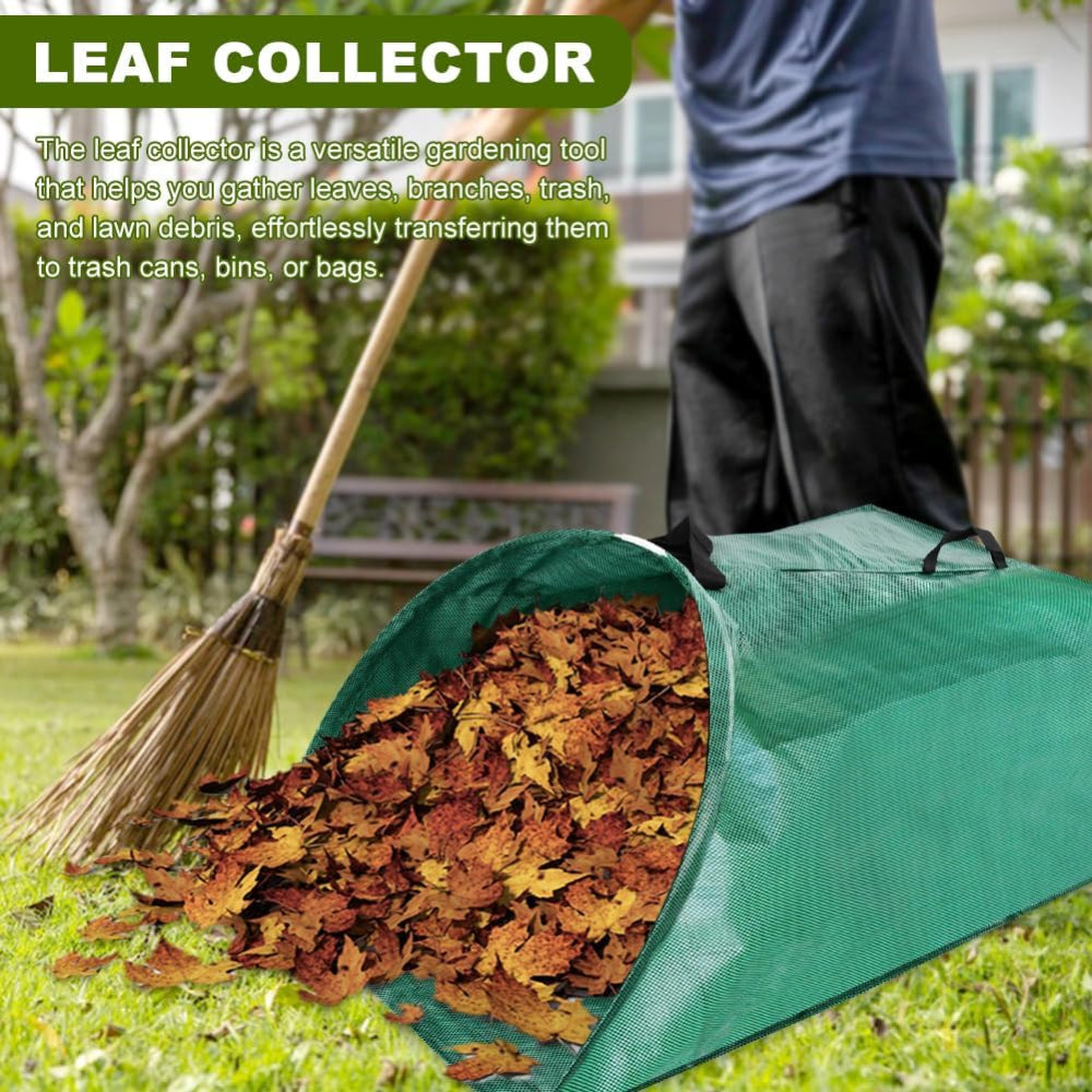 Collapsible Garden Leaf Collector - 200L Reusable Yard Waste Bag