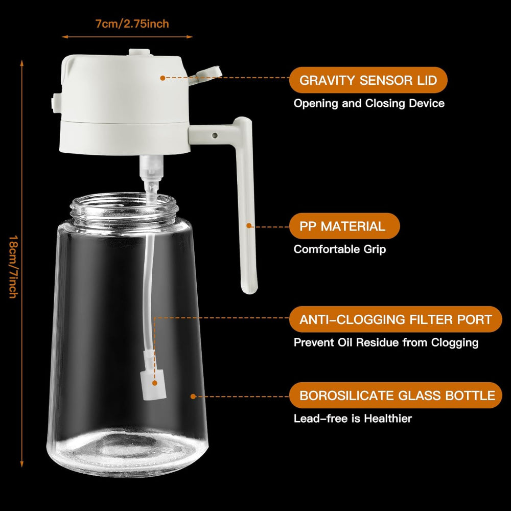 Oil Sprayer for Cooking, 17oz Olive Oil Sprayer