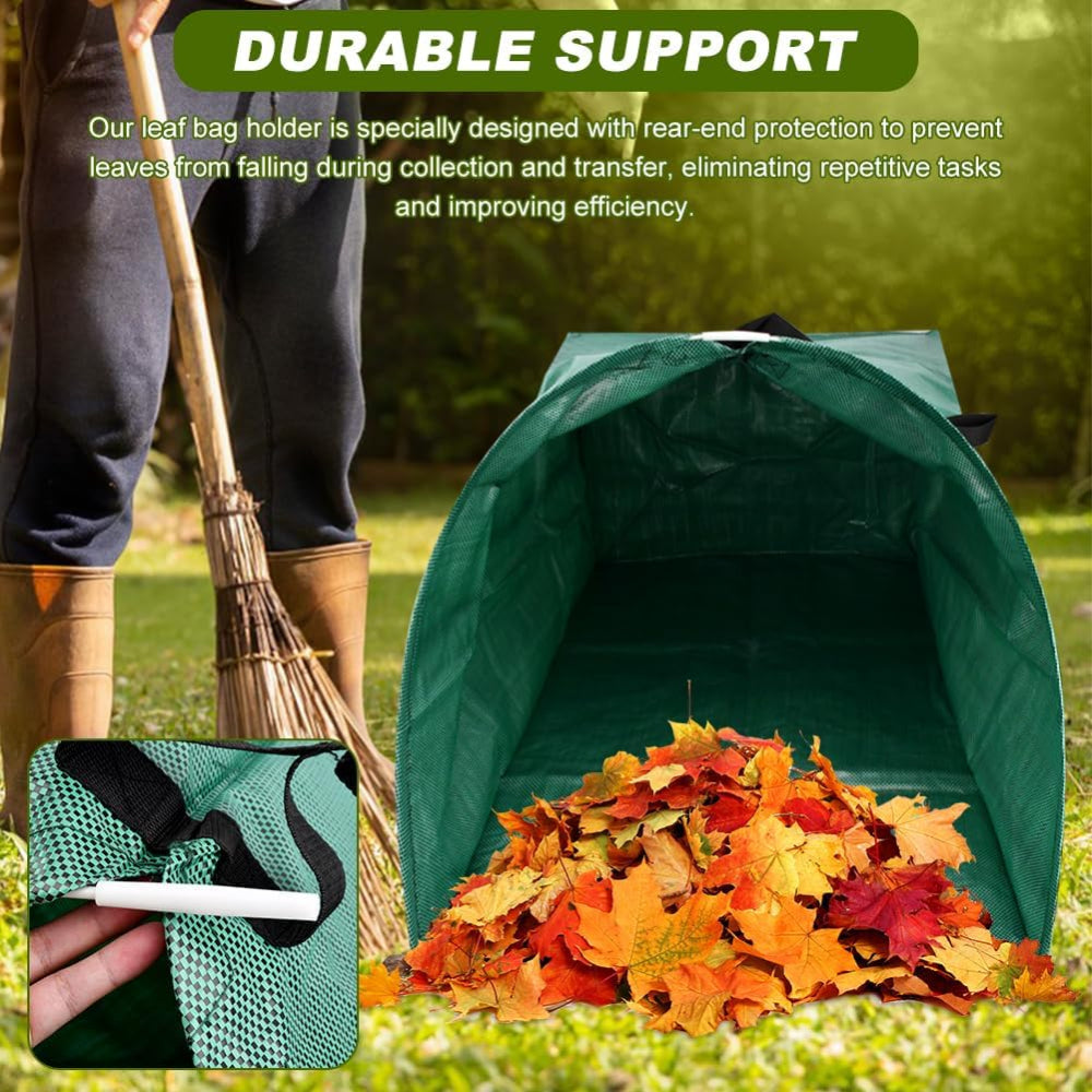 Collapsible Garden Leaf Collector - 200L Reusable Yard Waste Bag