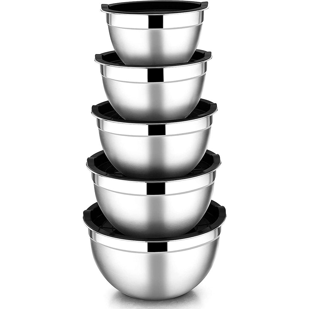 Set of 5 Mixing Bowls with Lids